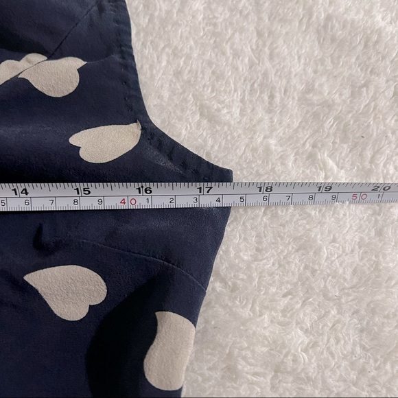 Tory Burch Heart Print Silk Top - Picture 5 of 6
